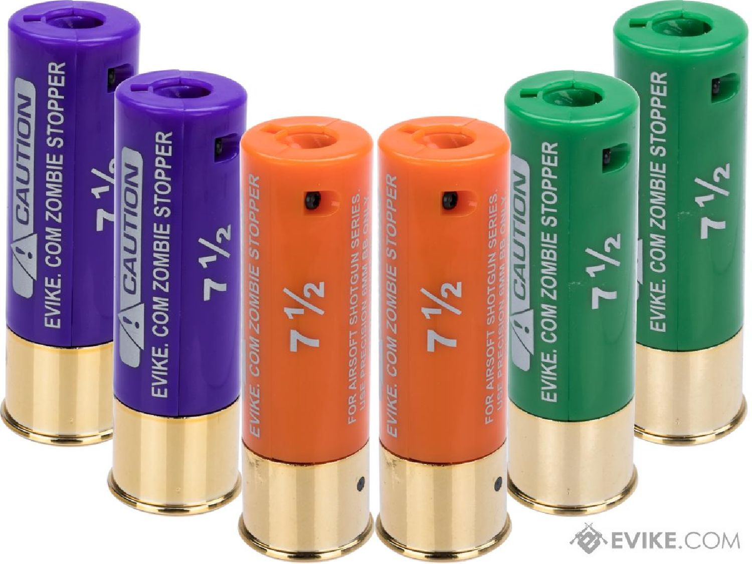 AIRSOFT SHOTGUN SHELL ZOMBIE STOPPER 6'LI SET  MG-S01x6