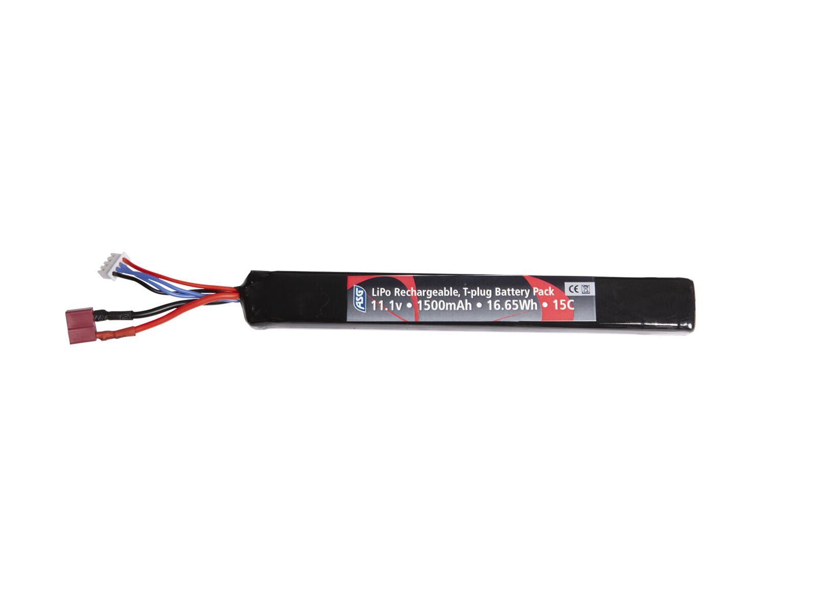 ASG 11.1v 1500mah AIRSOFT LIPO PIL SINGLE STICK (19368)