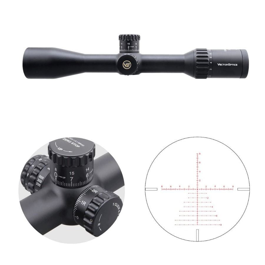 Vector Optics CONTINENTAL X8 2-16X44 SFP ED TACTICAL Tüfek Dürbünü SCOM-T39