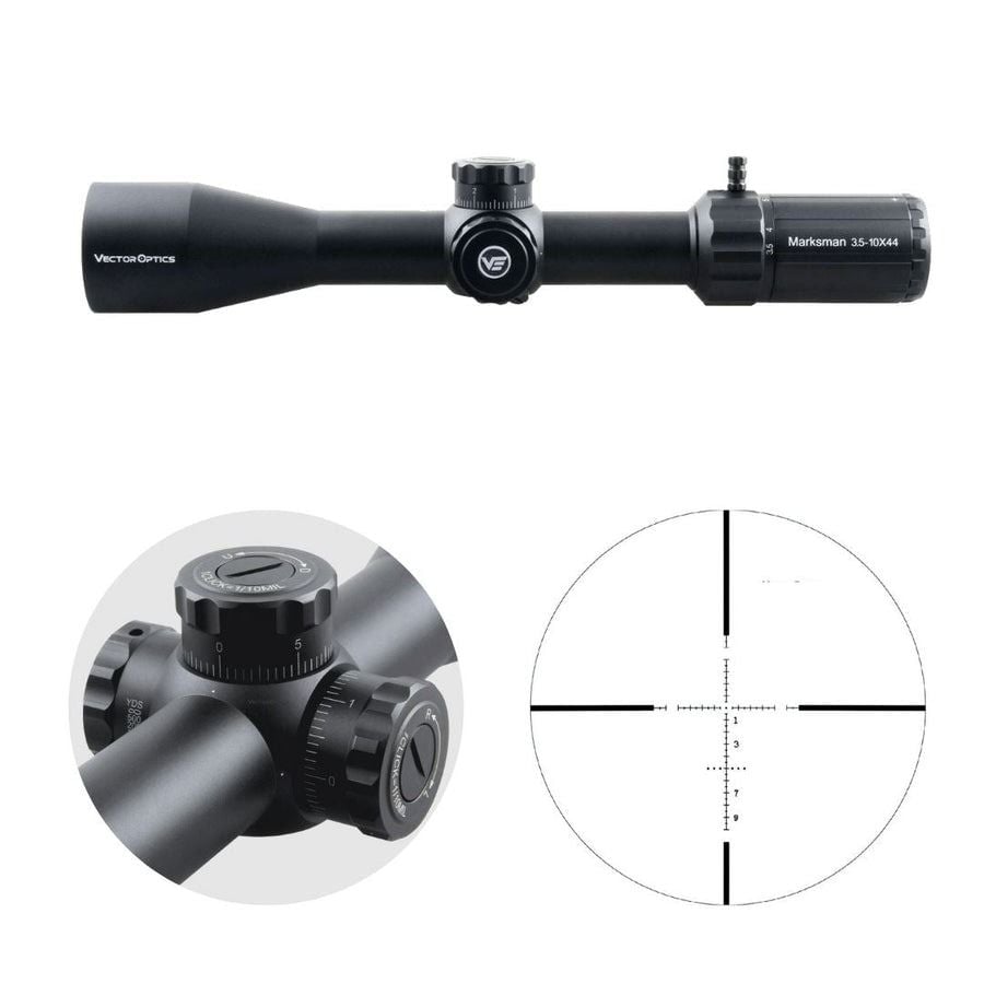 Vector Optics MARKSMAN 3.5-10X44 SFP Tüfek Dürbünü SCOM-04