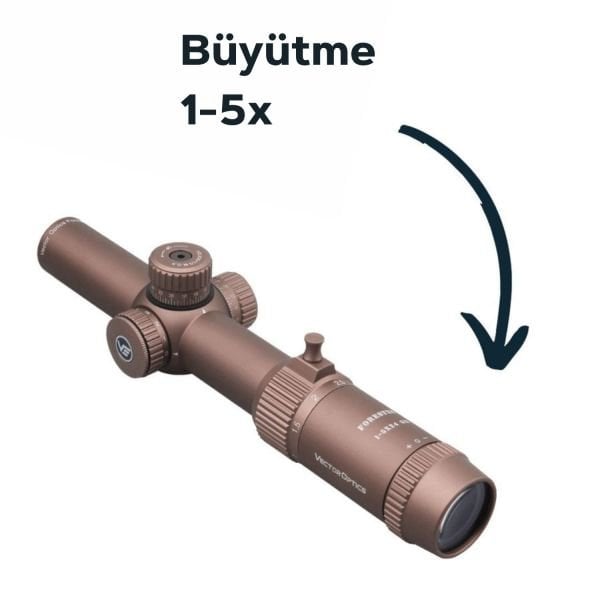 Vector Optics FORESTER 1-5X24 GENII COYOTE FDE Tüfek Dürbünü SCOC