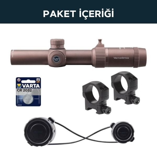 Vector Optics FORESTER 1-5X24 GENII COYOTE FDE Tüfek Dürbünü SCOC