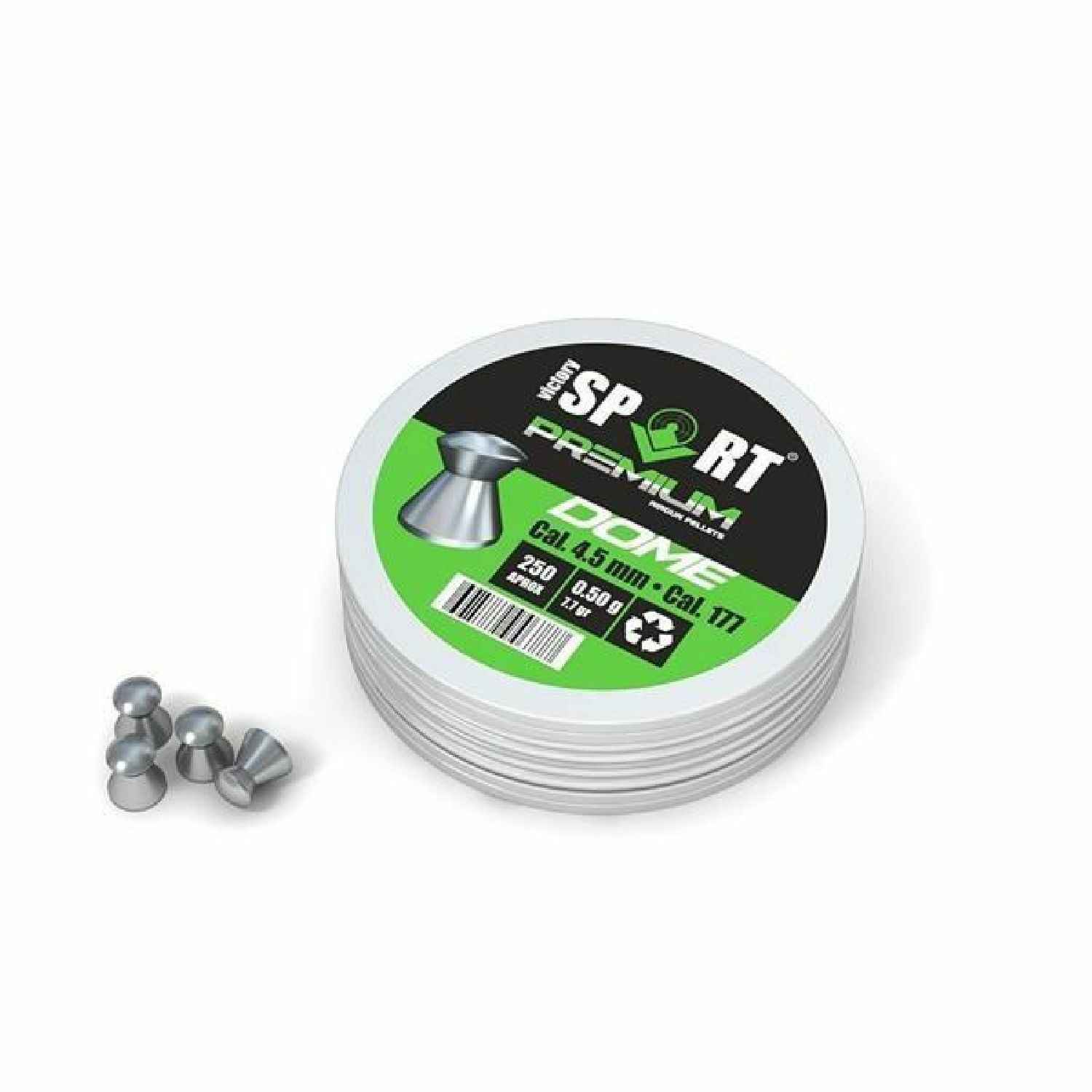 VICTORY SPORT Premium Dome 4.5mm *250Adet 7.7gr 0.5g Havalı Saçması