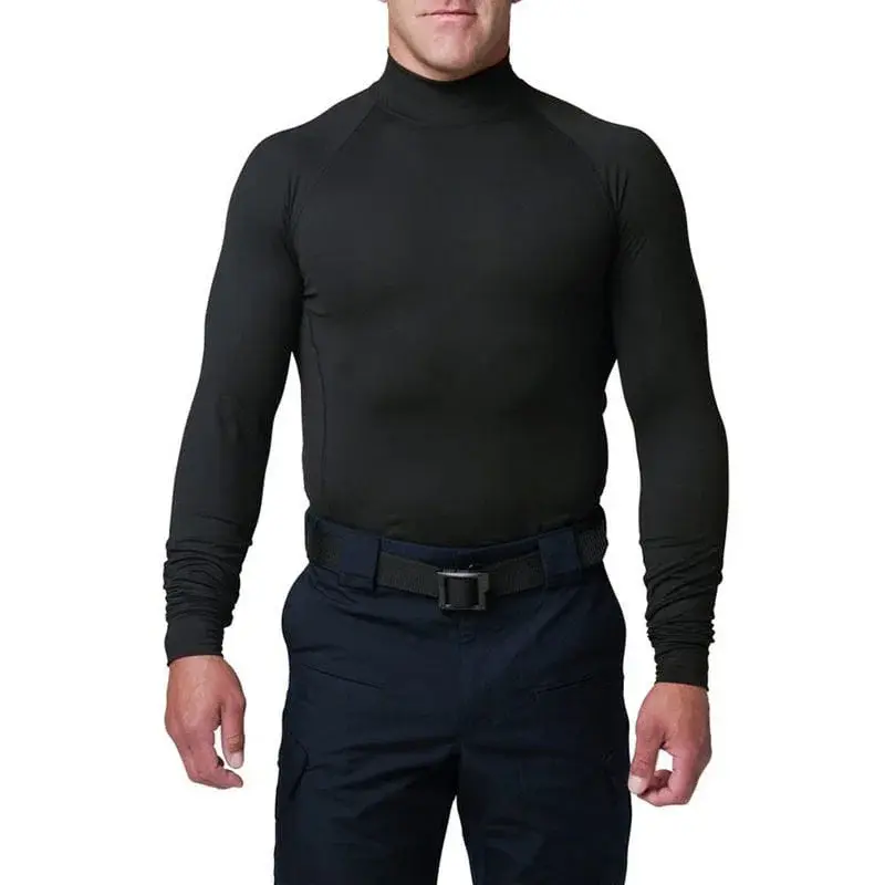 5.11 Mock Neck Yarım Balıkçı Yaka Uzun Kollu Üst – Siyah