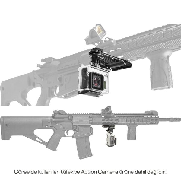 Tüfek için Kamera ayağı ''KPM'' Keymod, Picatinny, M-LOK ray uyumlu