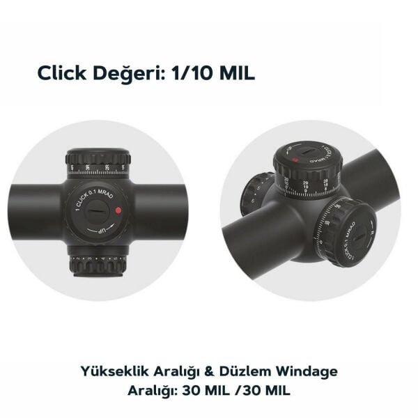 Vector Optics Continental x10 1-10x28ED FFP 34mm LPVO Scope SCFF-62