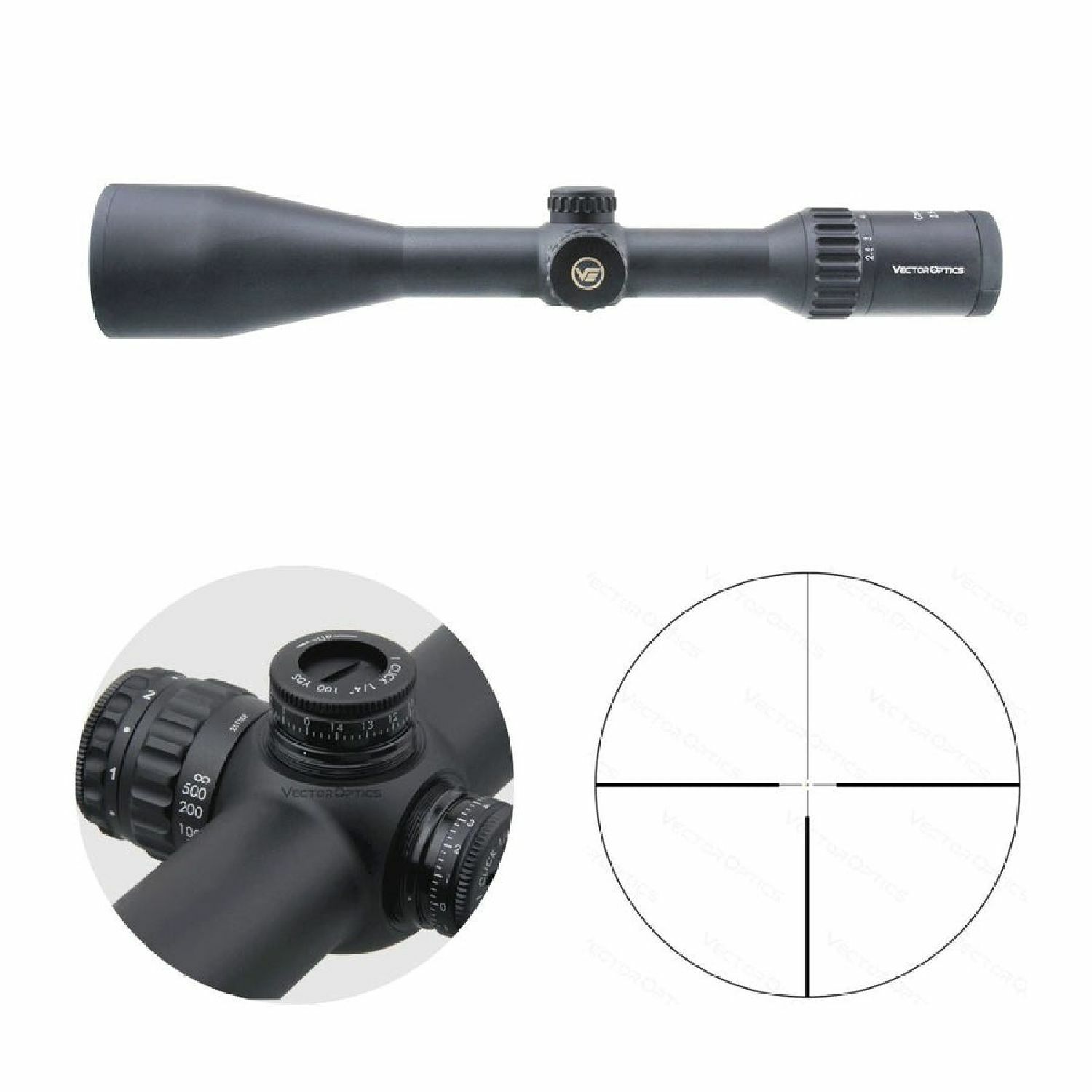 Vector Optics Continental x6 2.5-15x56 G4 Hunting Tüfek Dürbünü SCOM-38