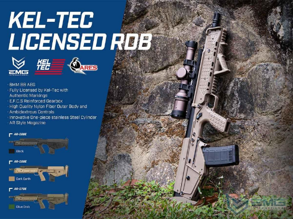 EMG / Kel-Tec Lisanslı RDB17 AEG Airsoft Bullpup Tüfek (Renk: OLIVE)