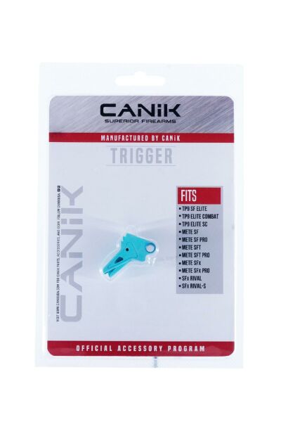Canik Gelişmiş 90 Derece Düz Alüminyum Tetik - Robins Egg Blue  MMAC-721