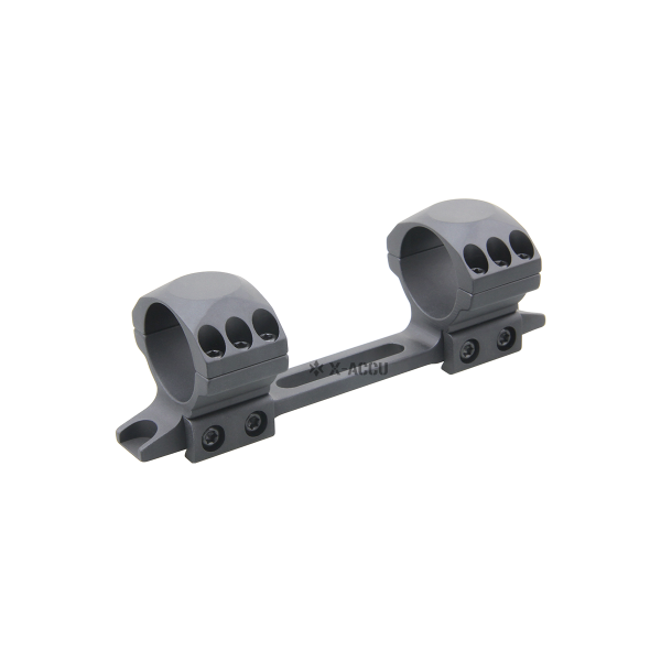 X-ACCU 30mm Medium Profil TEK PARCA SIYAH 11mm DOVETAIL Ray için Dürbün Ayağı XASR-3100