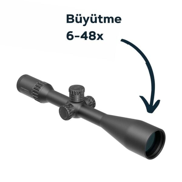 Vector Optics Continental X8 6-48×56ED SFP MIL Tactical Tüfek Dürbünü SCOL-TM52