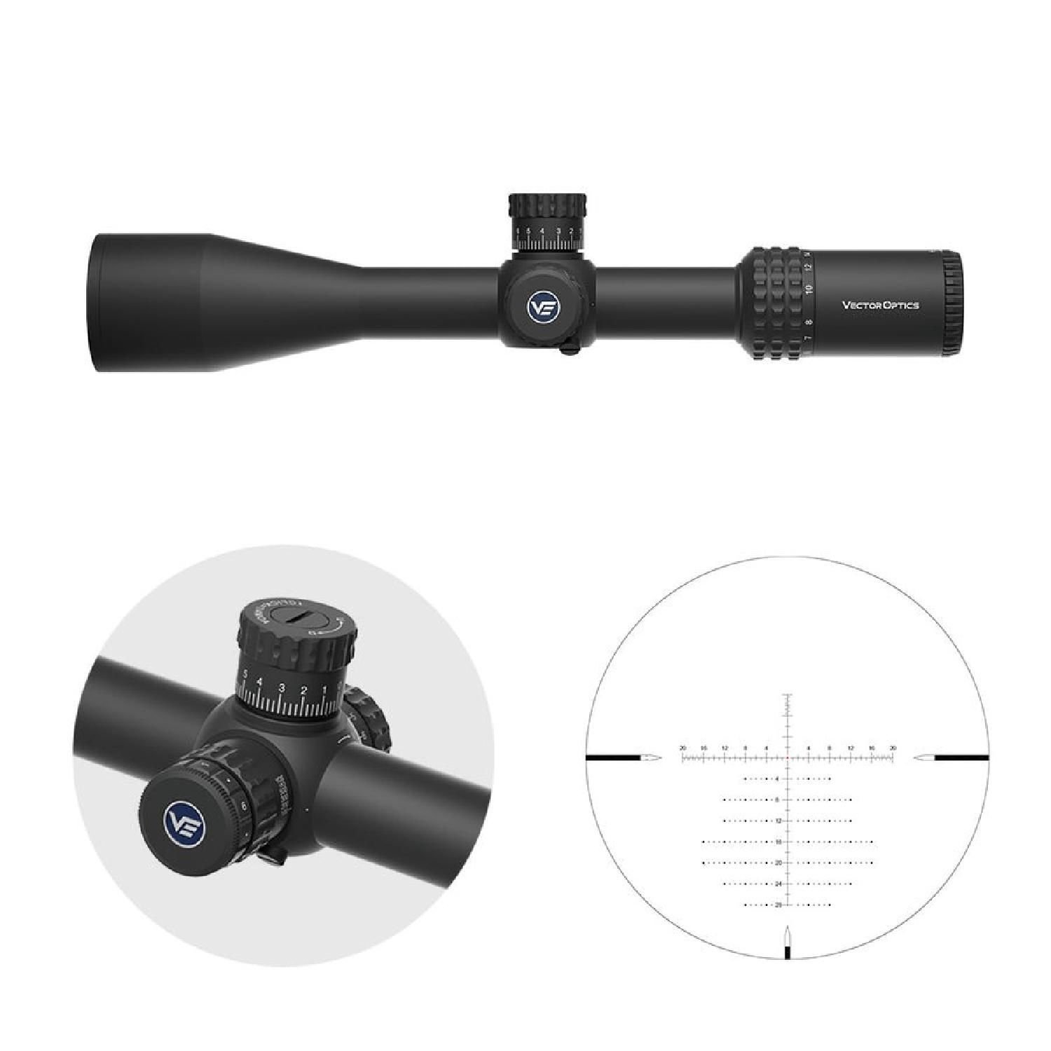 Vector Optics 30mm Sentinel GenII 4-16x50 SFP Tüfek Dürbünü SCOL-59