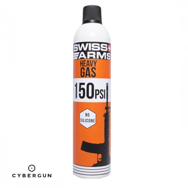 CYBERGUN Swiss Arms 150 PSI / 760 ml Havalı  Tab M4 Heavy Gaz - Turuncu Şişe