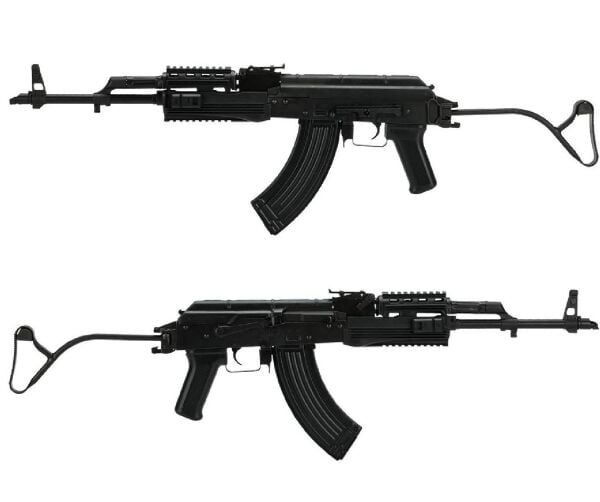 LCT TIMS AK47 Katlanır Wire Dipçikli Çelik AEG TÜFEK - Siyah