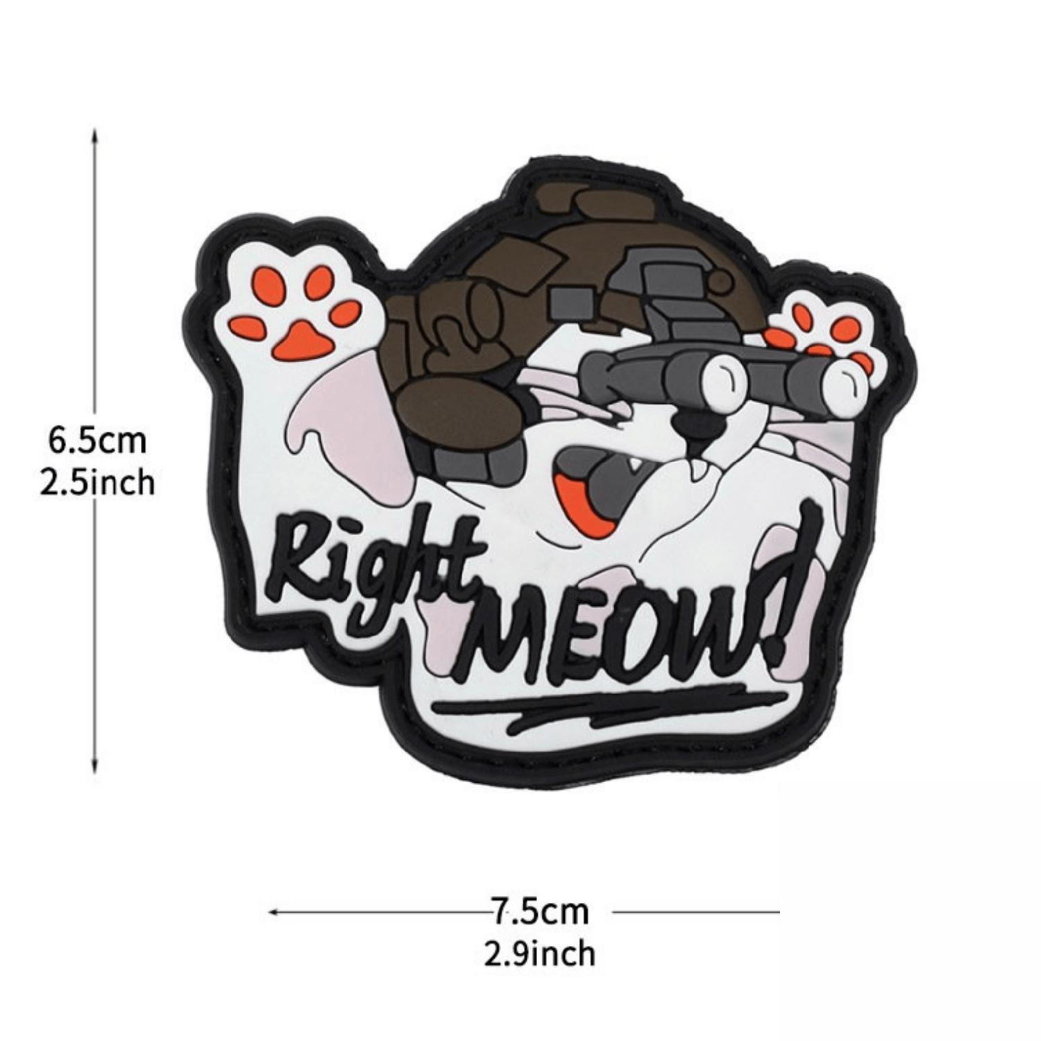 DA 3D PVC Patch Right MOEW! Taktik Kedi DA-NAS-109