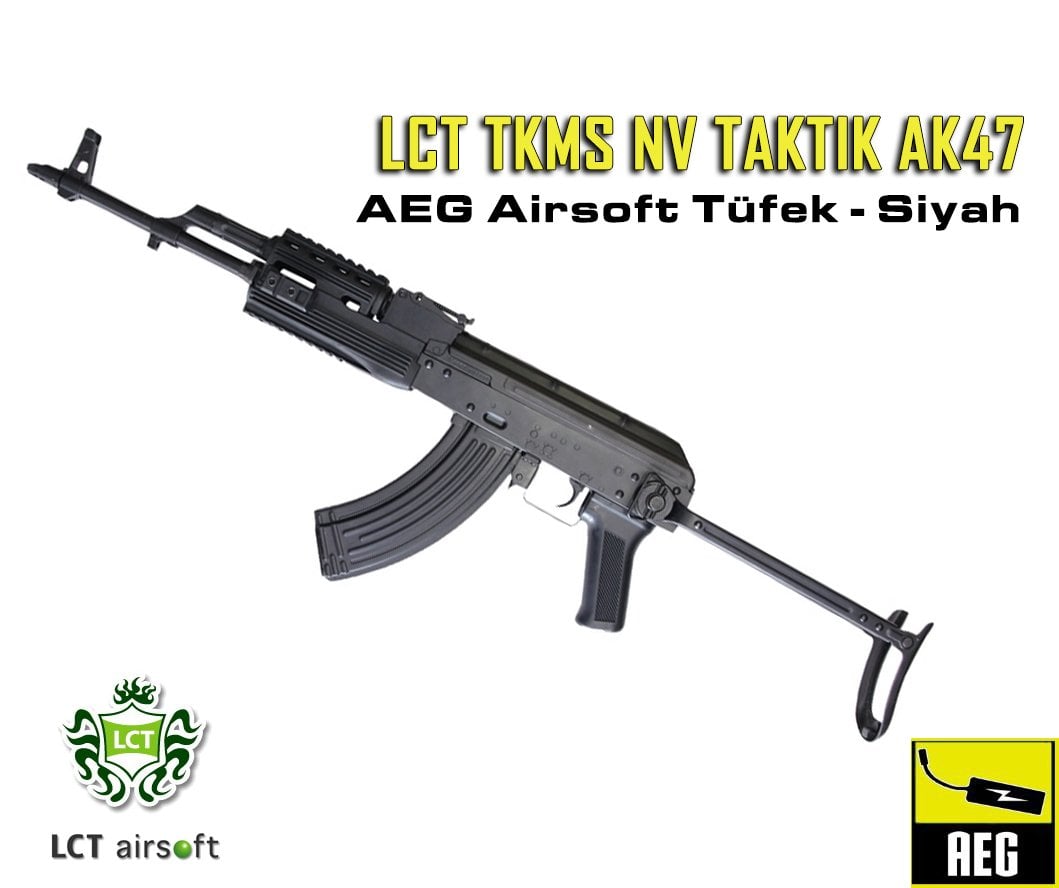 LCT TKMS NV TAKTIK AK47 AIRSOFT AEG TUFEK - SIYAH