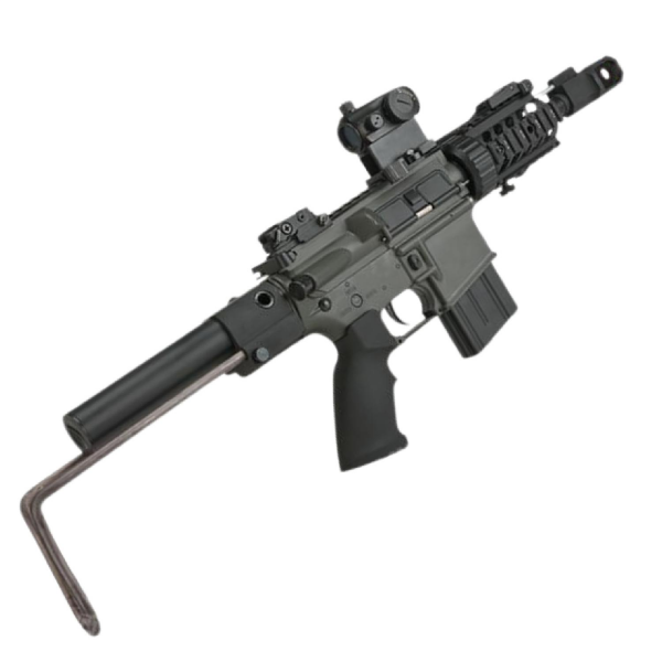 Golden Eagle ''Tank'' Airsoft M4 CQB Carbine AEG Battery Box Collapsable Stok