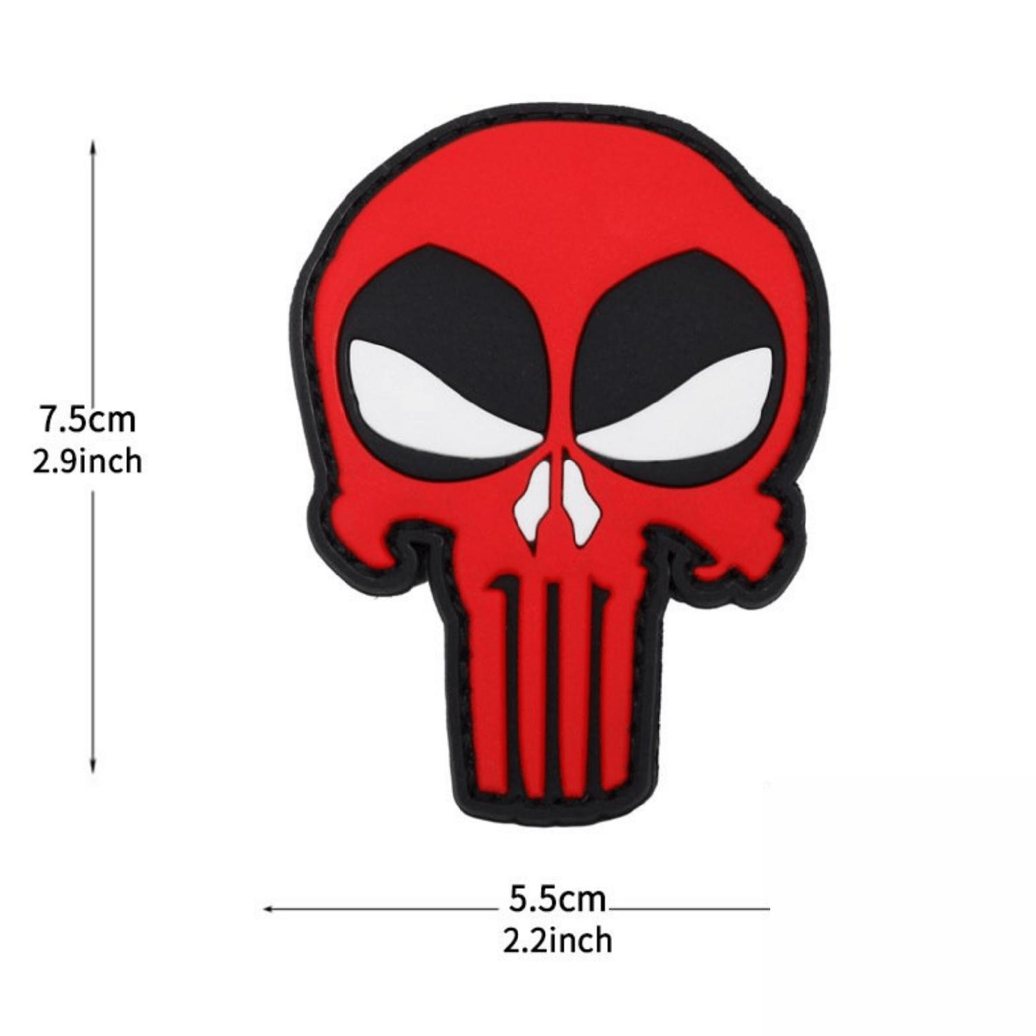 DA 3D PVC Patch DEADPOOL SKUL Kuru Kafa DA-NAS-75