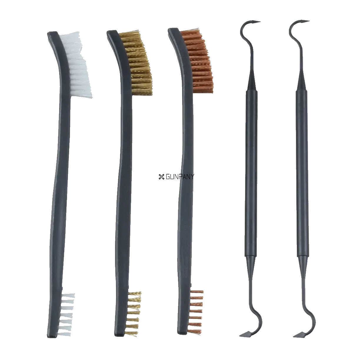 Vector Optics Gunpany 3 Fırça + 2 Kancalı Silah Temizlik Seti – GPGC-3B2P