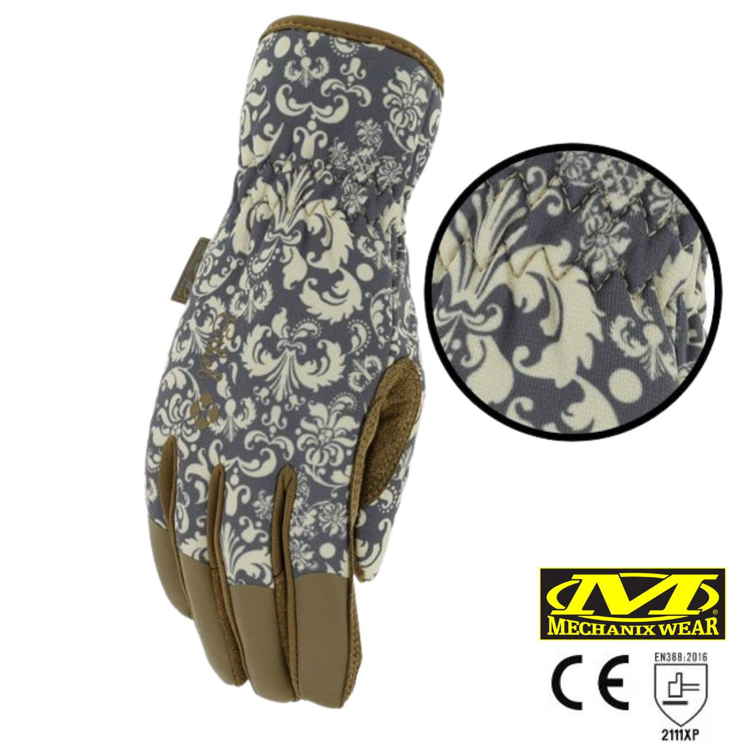Mechanix Orginal Ethel® Jubilee Kadın Eldiven (Mavi/Kahve) ETH-JBL