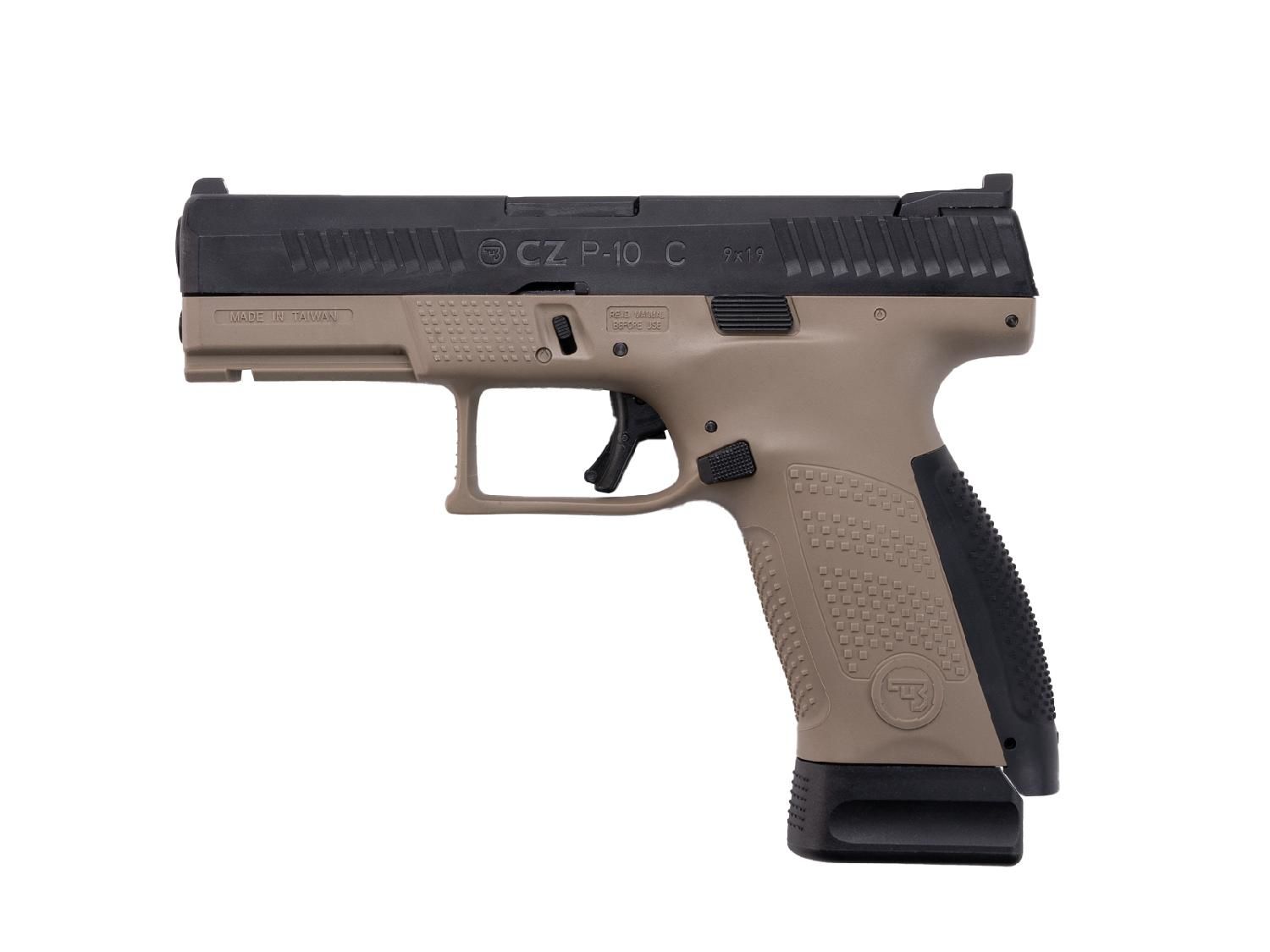 ASG CZ P-10C GBB CO2 Airsoft Tabanca - Dual Tone SIYAH-FDE 19923