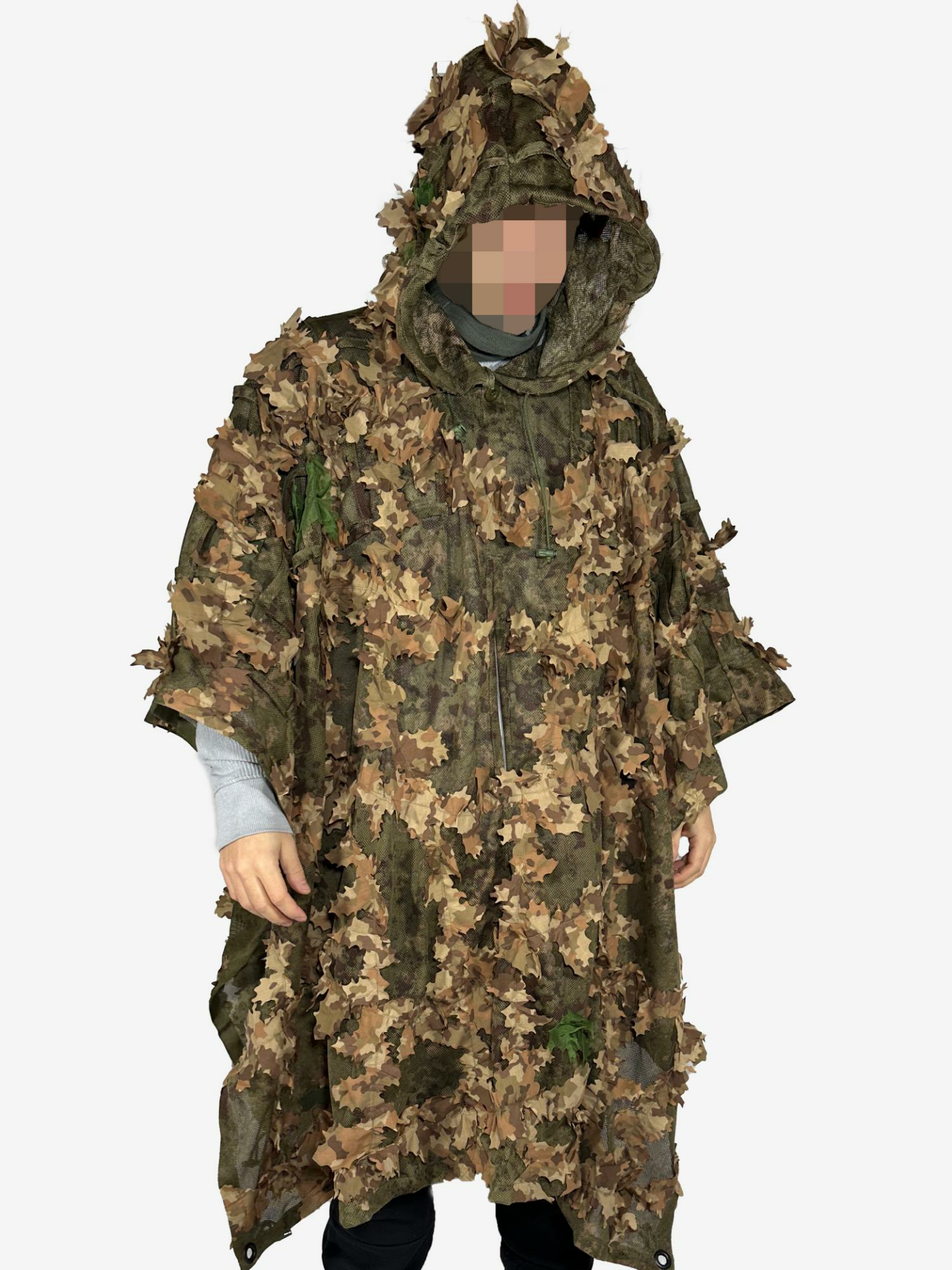 KMCS Ghillie Mesh Next Gen Kızılötesi Geciktirici Poncho - Next Gren Brown