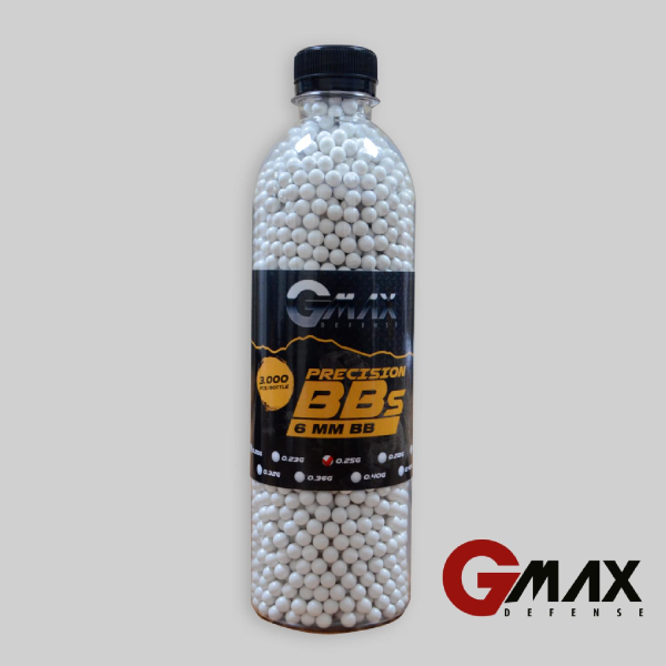 GMAX 0.25 Gr Airsoft BB Mermi Plastik 3000 Adet