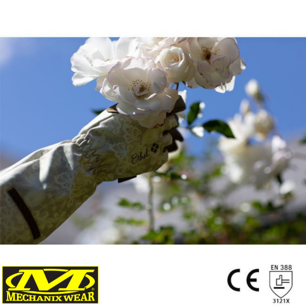 Mechanix Orginal Ethel® Rose Kadın Eldiven (Beyaz/Kahve) ETH-RSE