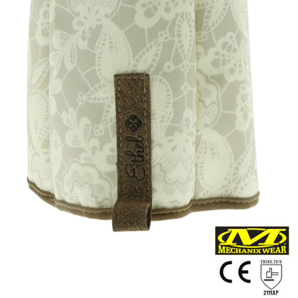 Mechanix Orginal Ethel® Rose Kadın Eldiven (Beyaz/Kahve) ETH-RSE