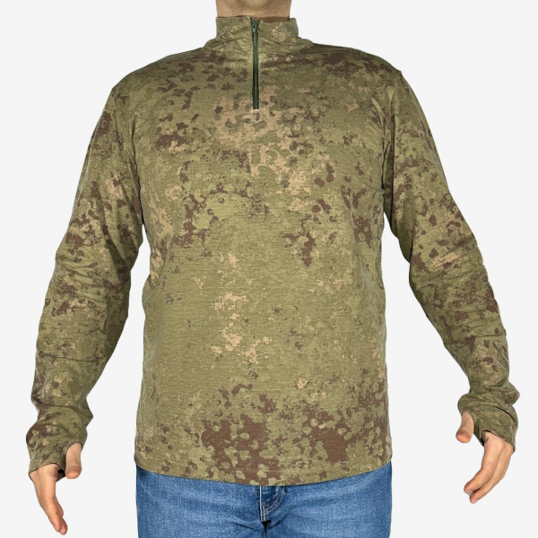 KMCS Stealth Guard Uzun Kollu Kamuflaj T-Shirt - Green