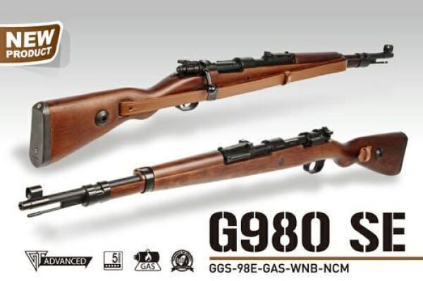 GuayGuay G980 SE AIRSOFT KAR98 SHELL EJECT GBB TÜFEK (GGS-98E-GAS-WNB-NCM)