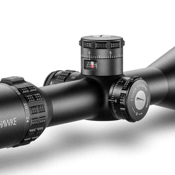 HAWKE SideWinder 30mm FFP 6-24x56 SF (Half Mil Reticle) Yivli Tüfek Dürbünü 17460