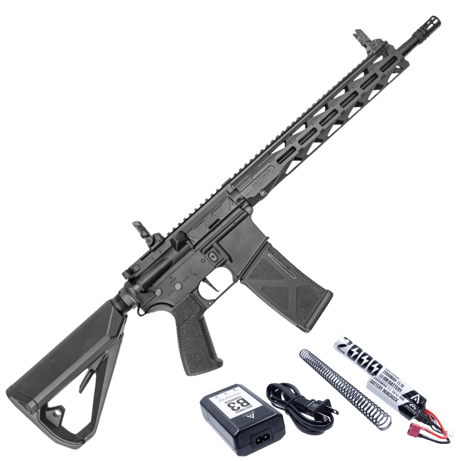 Arcturus LWT MK-III CARBINE 12'' Sport ARC SE SIYAH Airsoft Tüfek (LITYUM PIL SARJ SET)