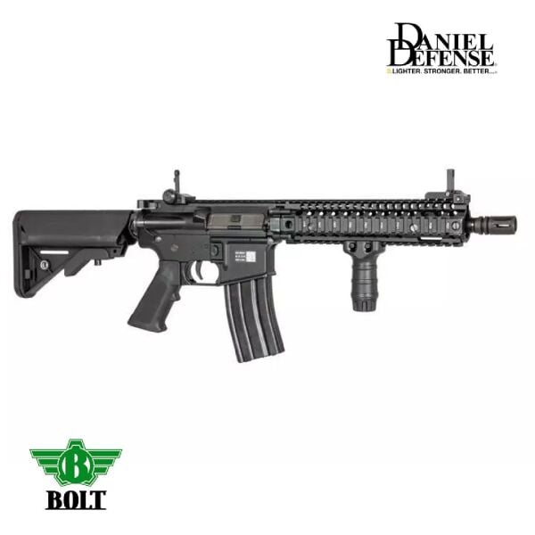 BOLT Daniel Defense Lisanslı DD MK18 MOD1 BRSS Gerçekçi Tepmeli Siyah AEG Airsoft Tüfek