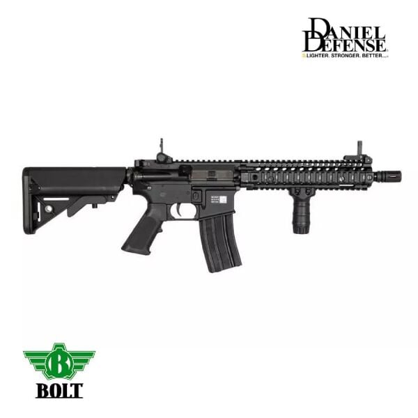 BOLT Daniel Defense Lisanslı DD MK18 MOD1 BRSS Gerçekçi Tepmeli Siyah AEG Airsoft Tüfek