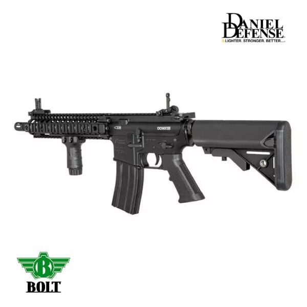 BOLT Daniel Defense Lisanslı DD MK18 MOD1 BRSS Gerçekçi Tepmeli Siyah AEG Airsoft Tüfek