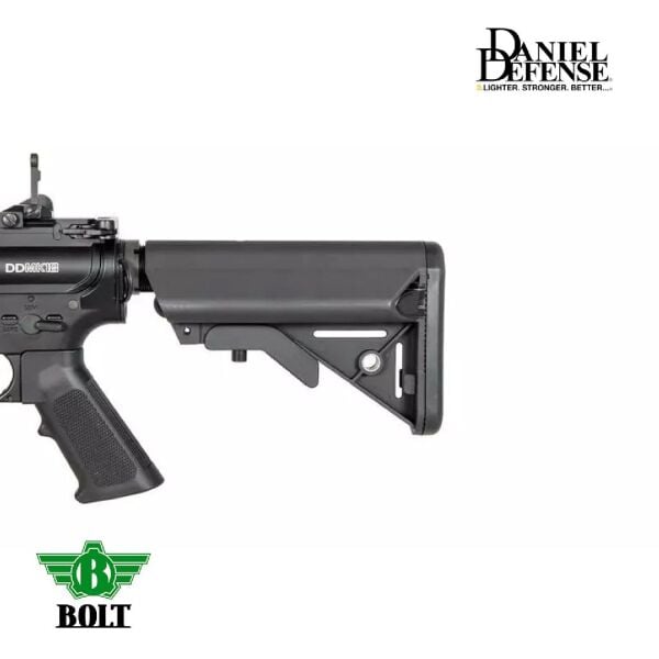 BOLT Daniel Defense Lisanslı DD MK18 MOD1 BRSS Gerçekçi Tepmeli Siyah AEG Airsoft Tüfek