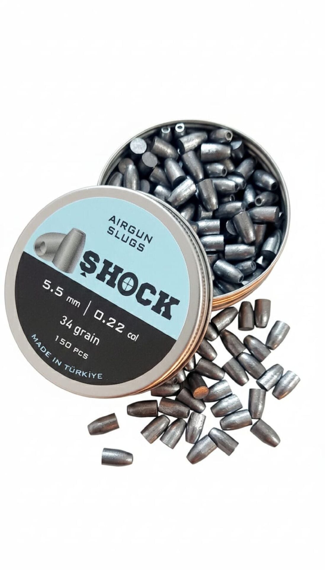 Shock Solid Bullet 5.5 mm 34 Grain 150 PCS Havalı Saçma
