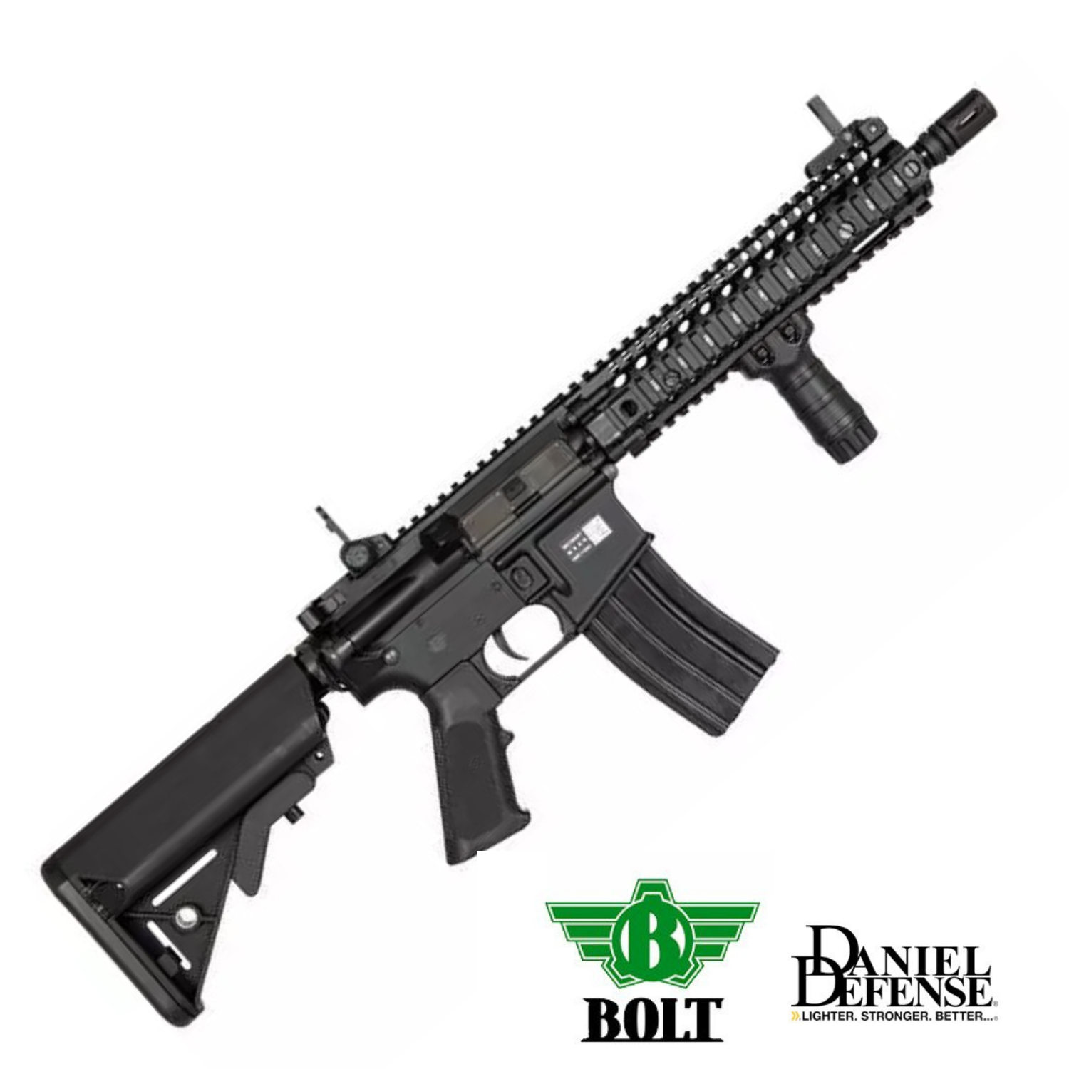 BOLT DANIEL DEFENSE LISANSLI DD MK18 MOD1 BRSS TEPMELI Airsoft Tüfek - Siyah