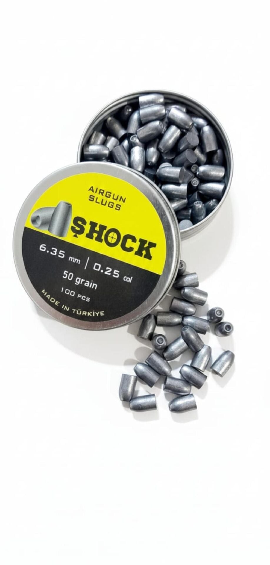 Shock Solid Bullet 6.35 mm 50 Grain 100 PCS Havalı Saçma