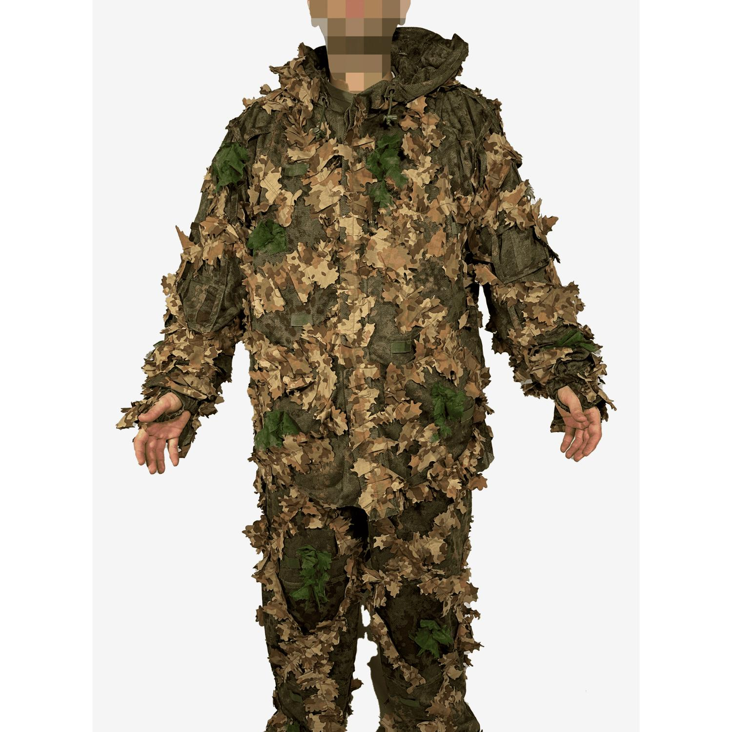 KMCS Ghillie Suit Lazer Kesim Bitki Örtüsü Next Gren Brown Kamuflaj Takımı