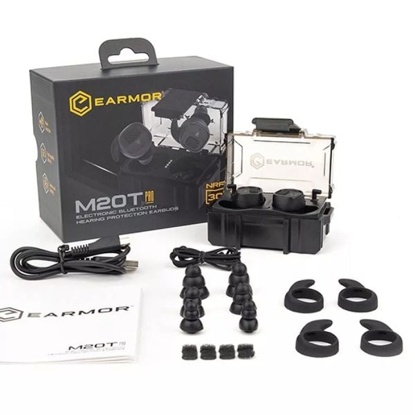 Opsmen Earmor Earbuds M20T Pro BLACK Kablosuz Bluetooth Atış Kulaklığı Kulak Koruma Siyah