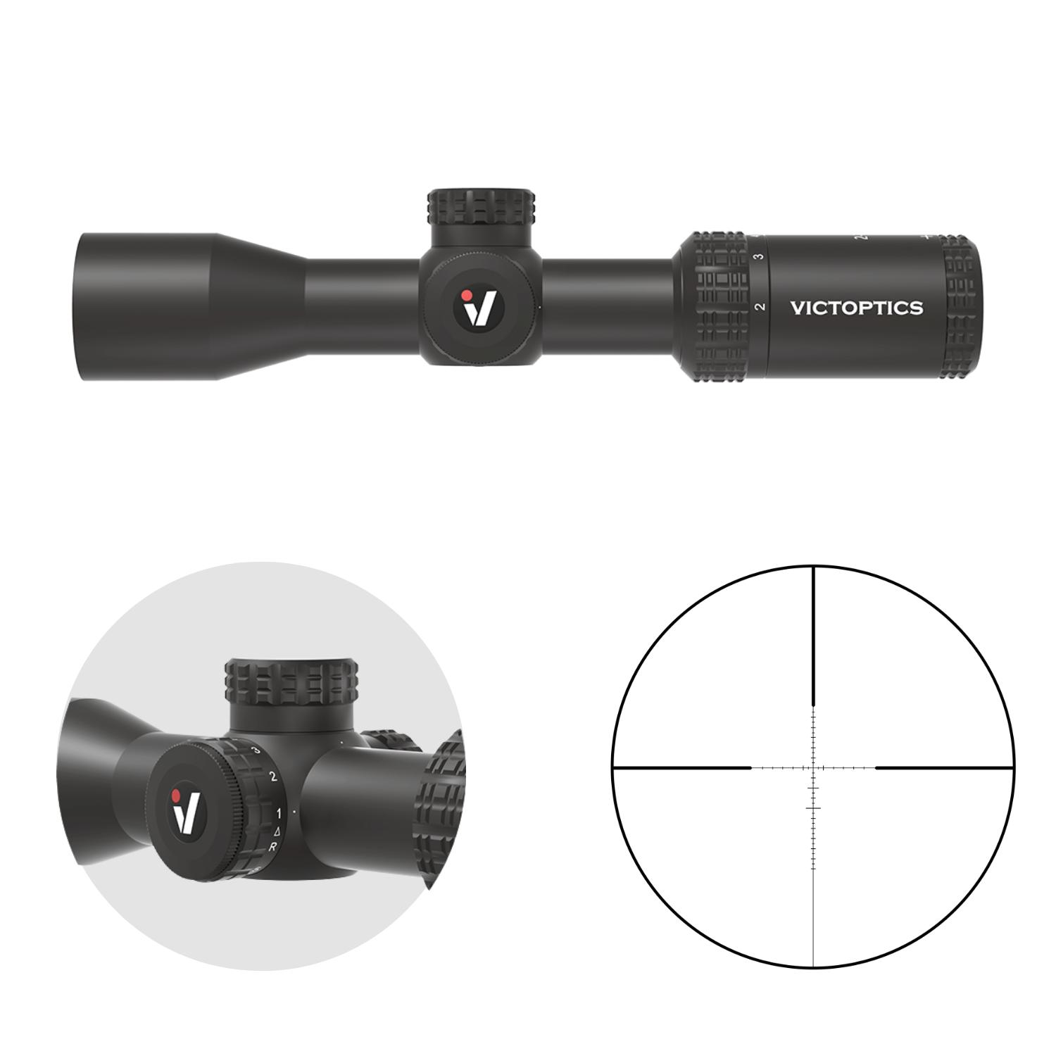 Victoptics SOI 2-7x32 Tüfek dürbünü 25.4mm Tüp RED+GREEN IR 1/10MIL - VIOC-02