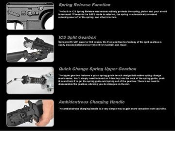 ICS CXP MARS DMR BK Airsoft Tüfeği