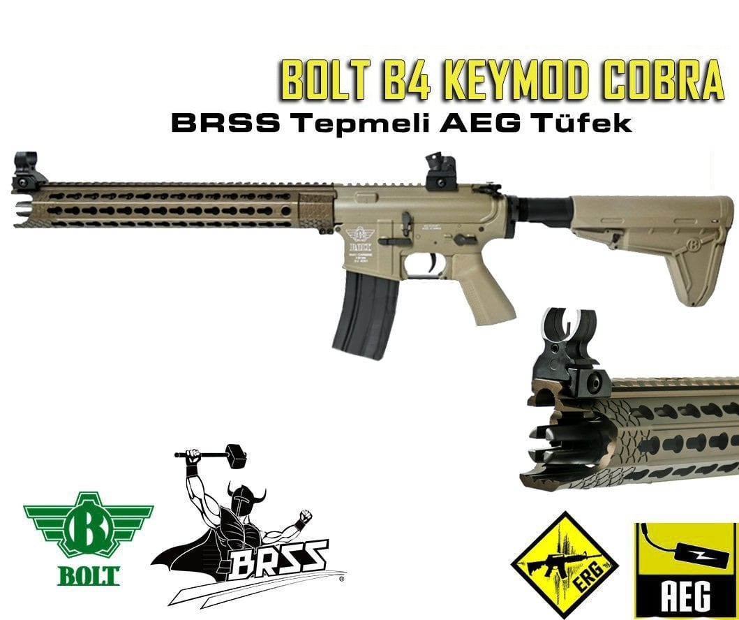 BOLT B4 KEYMOD COBRA BRSS Güçlendirilmiş Tepme Sistemli AEG - TAN