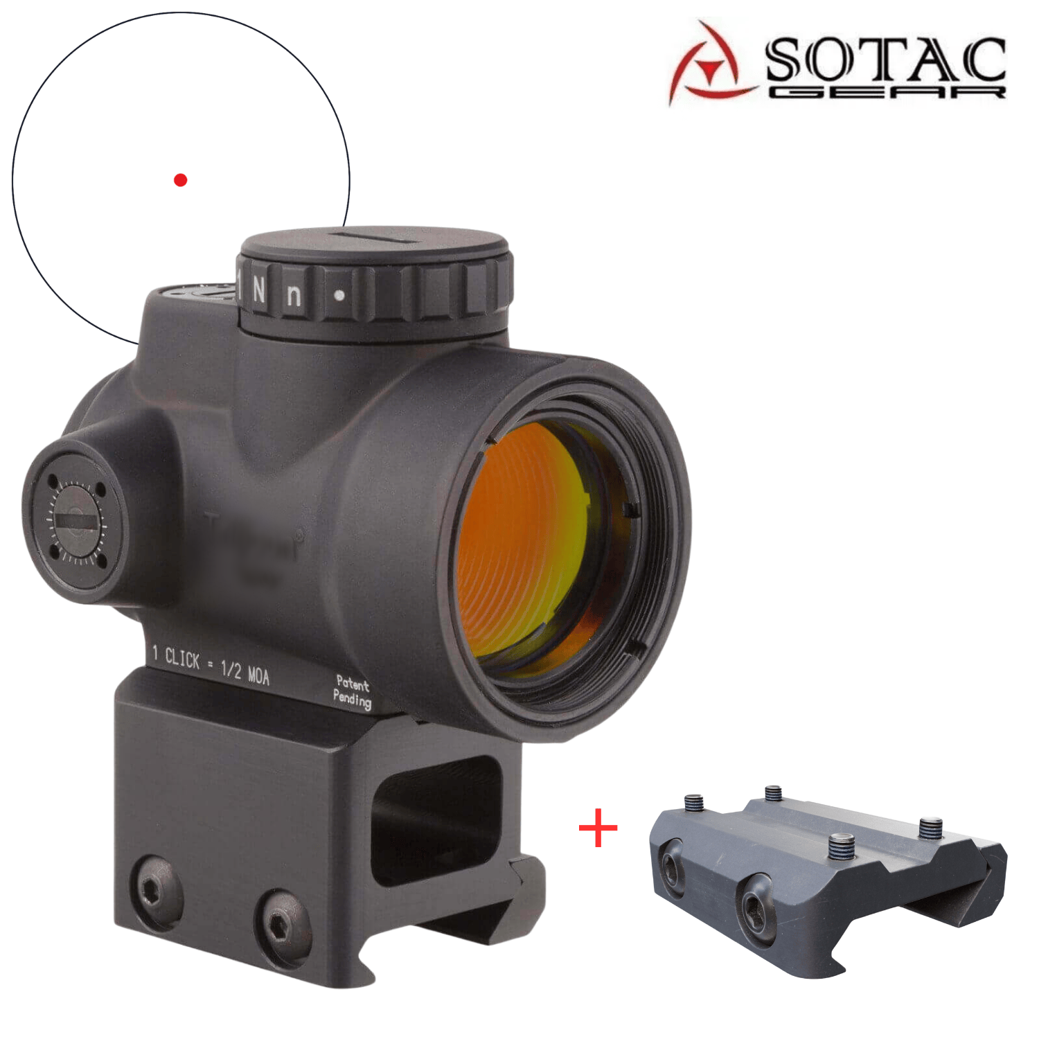 SOTAC Trijicon MRO Tipi 2.0 Airsoft RedDot  SIYAH