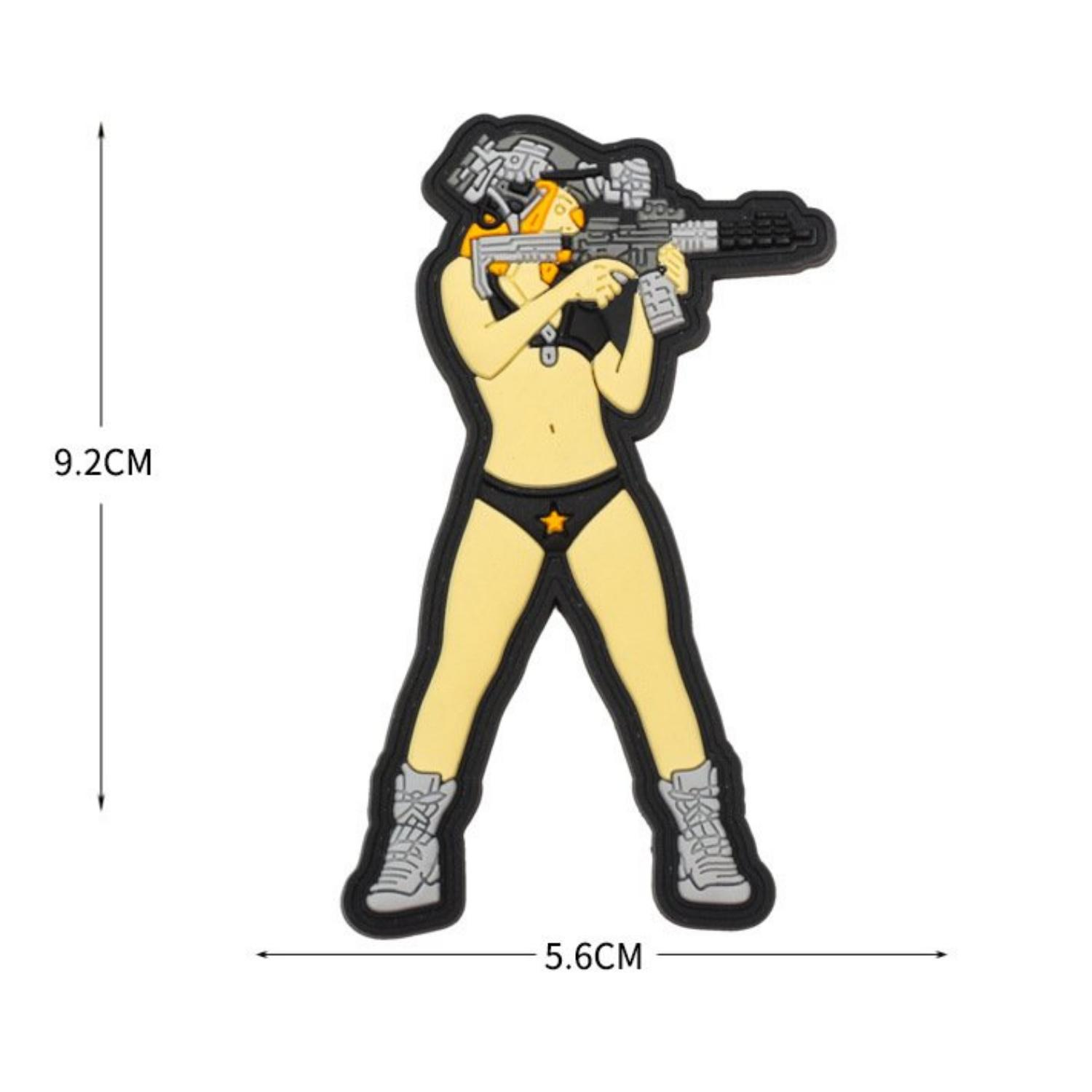 DA 3D PVC Patch BIKINI SHOOTER DA-NAS-191