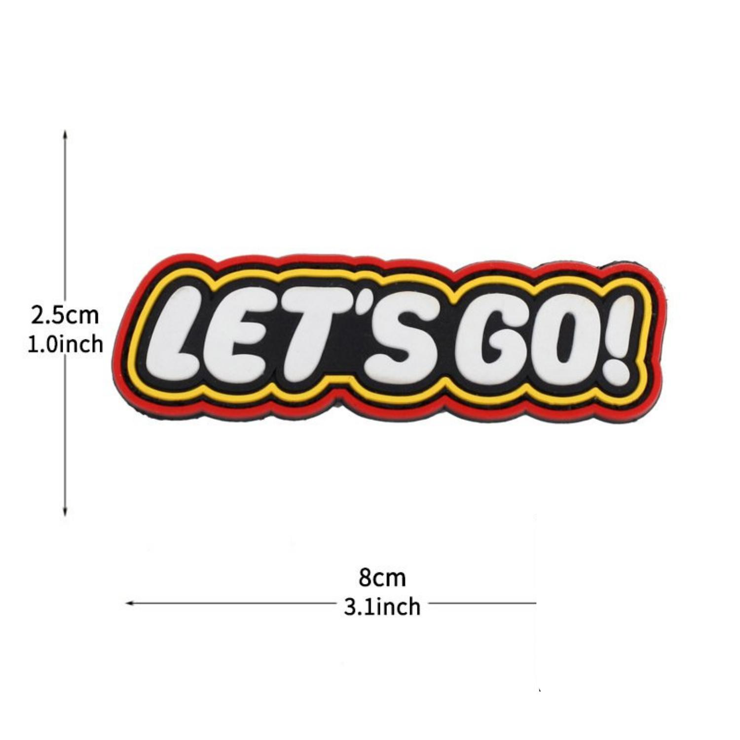 DA 3D PVC Patch LETS GO! DA-NAS-95