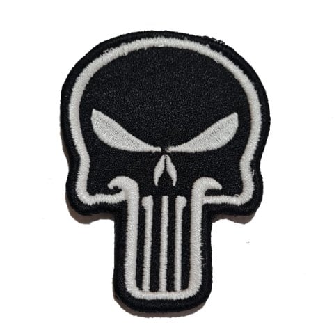 PUNISHER SKULL BW PATCH - SİYAH-BEYAZ