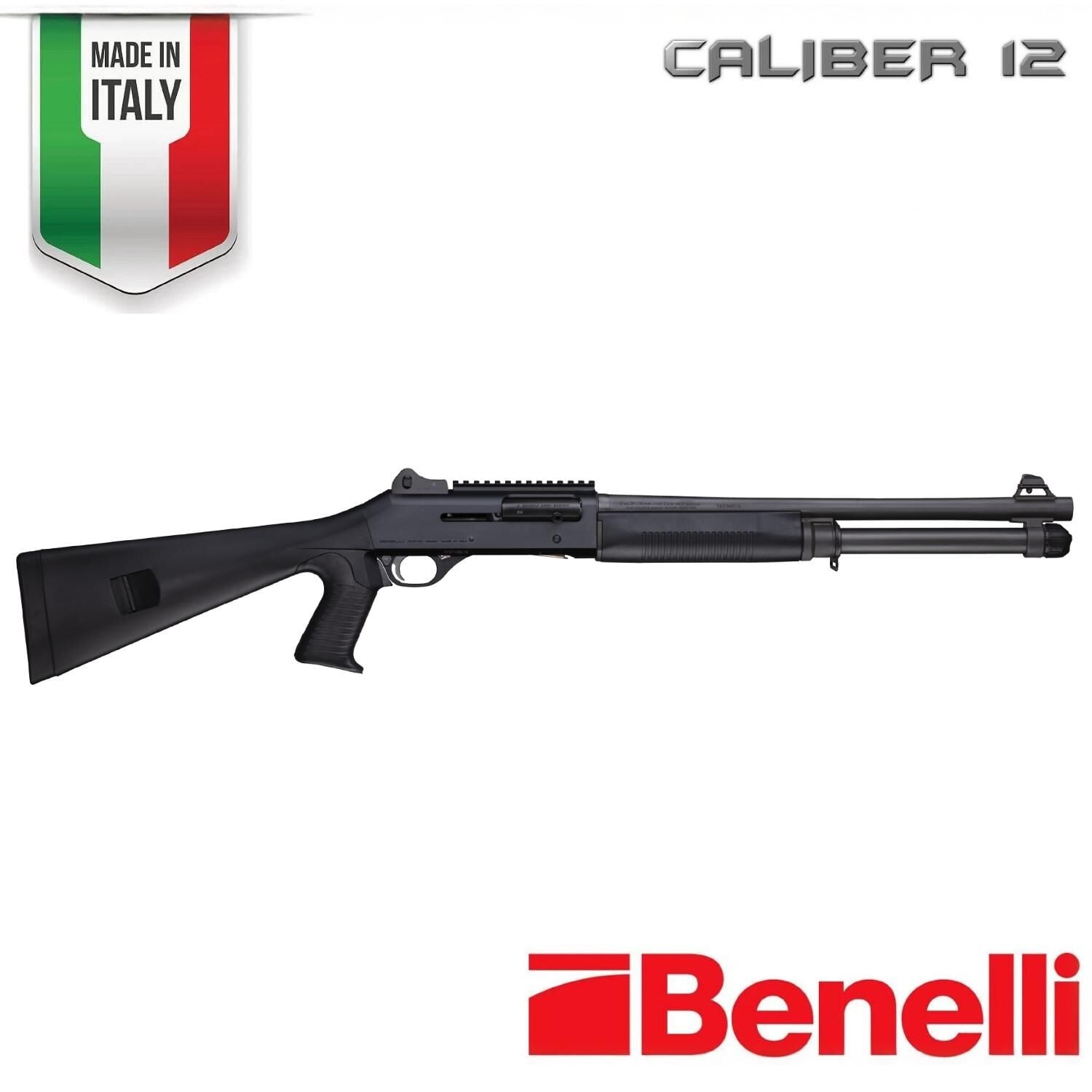 BENELLİ M4 BLACK 12G3''47 SYN P.G NO STEEL SHOT 1 INT.CHOK YARI OTO.AV TÜFEĞİ